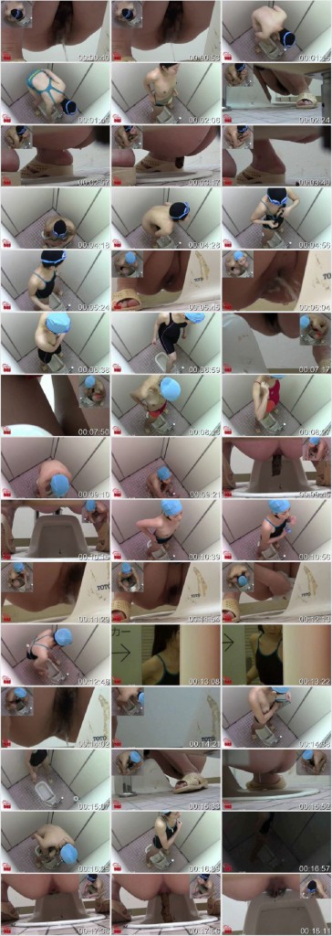 [F91-01] トイレ隠撮 スイミングスクール女子のおしっこ＆うんち Toilet 78分 2014/01/12 トイレ(盗撮)