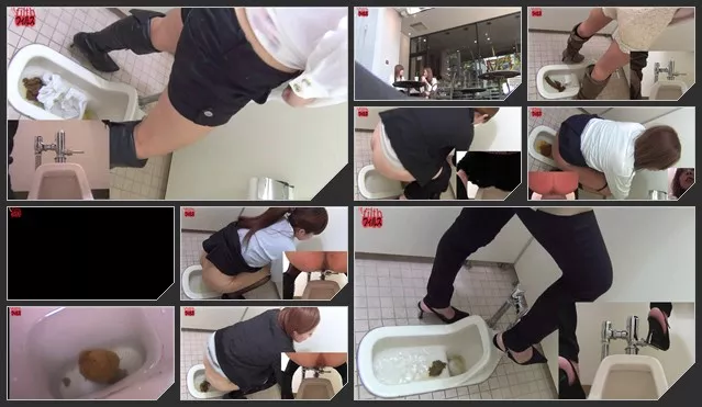 [JVC-0149] Double view toilet spycam pooping