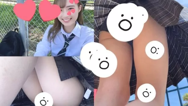 【現役JKゆうな-１２】色白美人ＪＫ♡生パン♡