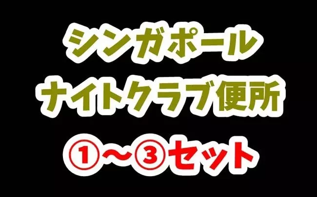 シンガポール【深夜のクラブ】トイレ①～③まとめ【計85分‼】