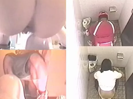 (テニス部トイレ）マルチ3カメ電波盗撮