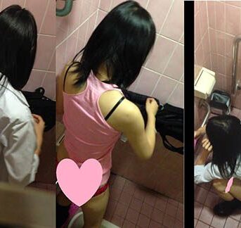 K達のトイレ盗撮②(今回は、着替えも有り)