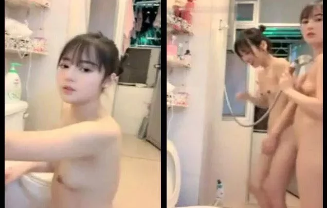 【중화】귀여운 2명의 자위 방송