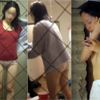 15392280 圧倒的な美女の胸ポッチ。何度も見つかりそうになりながら、横たわるおっぱい姿を激写。