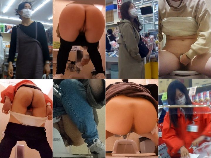 (無)店員の排便（肛門を膨張させての排便！作業着
