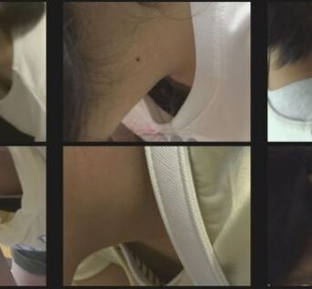 少女5名の発達途上胸チラ