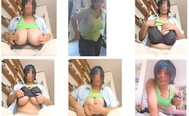 学校から帰って配信する爆乳ちゃん