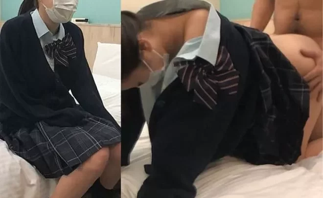 中出し！私立女子高な娘とのSEX後編！