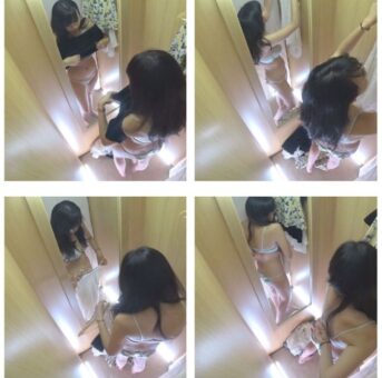 試着室生着替え盗撮07 最強かわいい黒髪口リ巨乳
