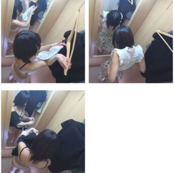 盗撮21.　黒髪美少女の純白下着