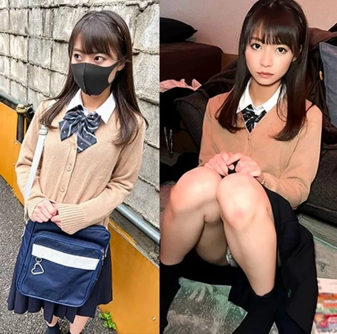 【衝撃作】アイドル級の美少女2作品目降臨_私立に通う制服女子を自宅に連れ込み連続中出し