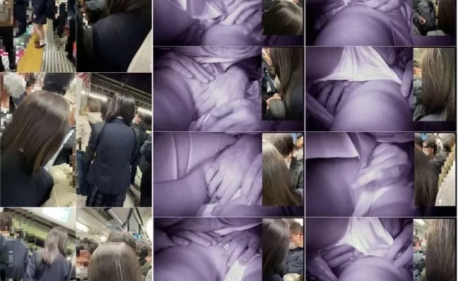 梟の痴漢報告060（帰宅ラッシュの最強で幼い青チェに連日痴漢3回目！囲まれて揉みくちゃに！集団痴漢編）