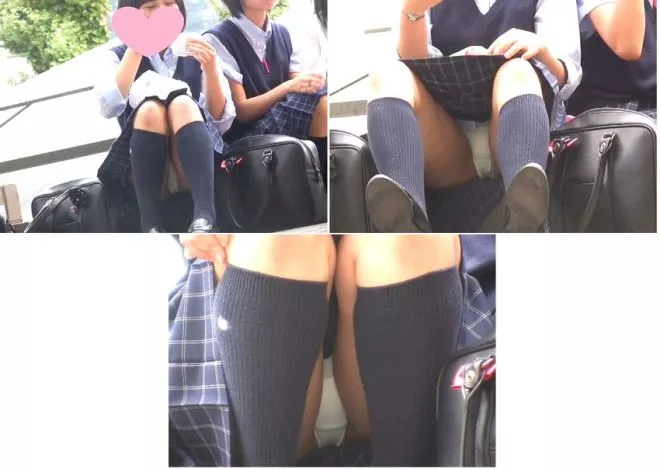 【레어】풋풋한 앉은 흰 바지