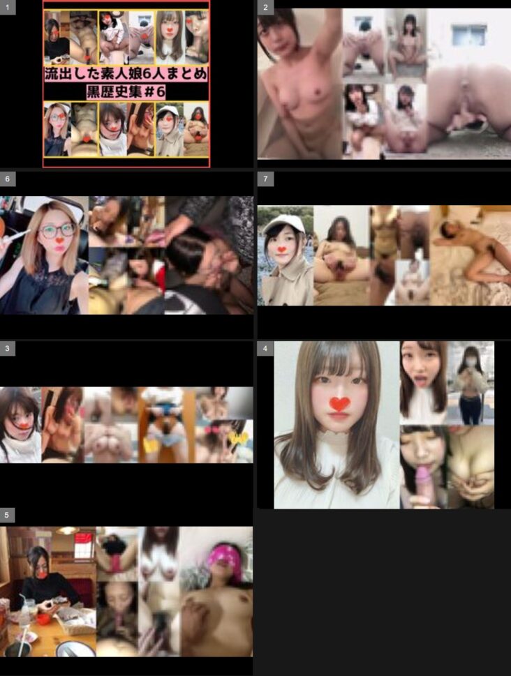 【流出】黒歴史な娘6人分まとめPart6。ちっぱい娘から清楚系巨乳娘まで【素人】