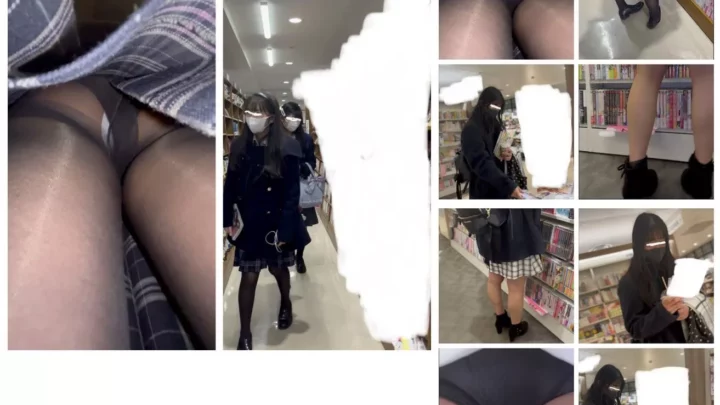 【スマホで逆さ撮り 特別編】期間限定販売 ◯K女子を撮ってきたよ！私服の子と制服姿の子※2カメ撮影【2名収録】