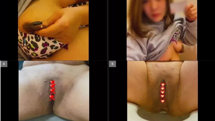 【自撮り】旦那がいるのにハメ撮り調教されるデカ乳輪人妻の秘密のLINE動画！