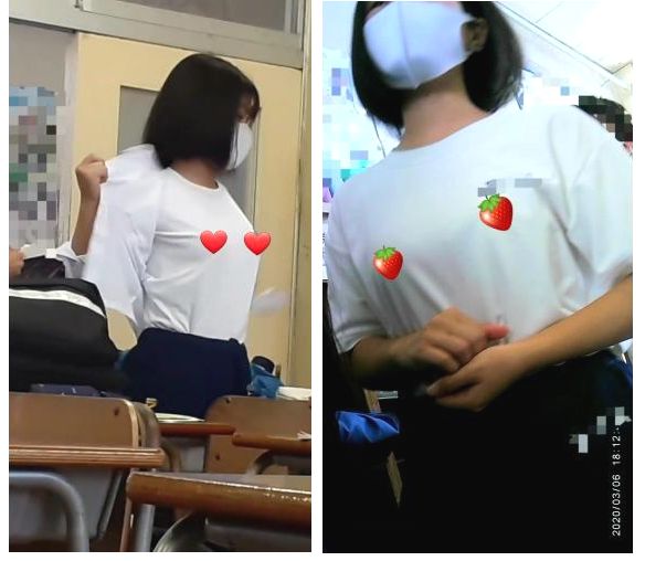 j○ロ○巨乳盗撮 透け放題