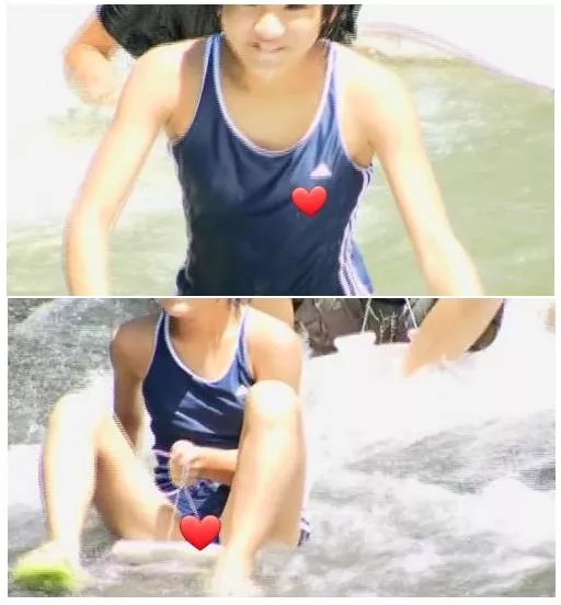 乳〇透け川遊びS