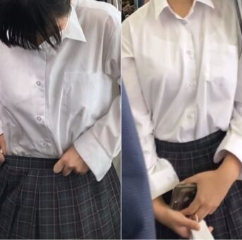 素人008 ノーブラ女子高生(JK) まさかの部分乳○まで