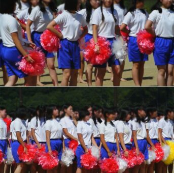 【㊙完全オリジナル㊙】セレブなJ達のチアダンス！！名門校の体育祭！！