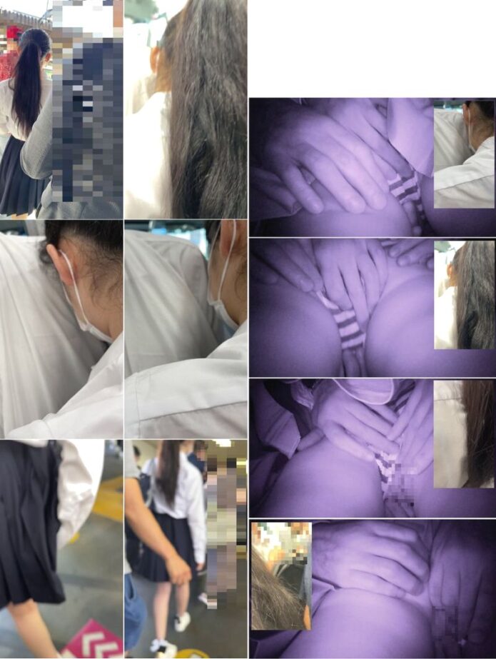梟の痴漢報告065（ツインテール制服女子に連日痴漢3回目！集団痴漢編）