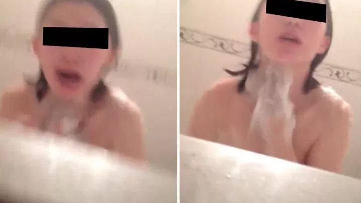 【Balle・Schrei】Badewanne ○ Aufnahme einer alleinlebenden JD　Es wurde entdeckt und geschrien.
