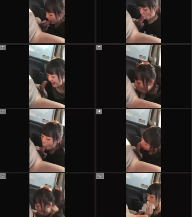 [つるぺた]#3 Spezialstudentin mit kleinen Brüsten und Pferdeschwanz beim Oralsex im Auto