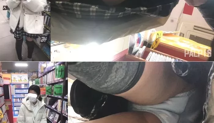 徒歩で買い物に来ていた周辺の女の子をパシャリ