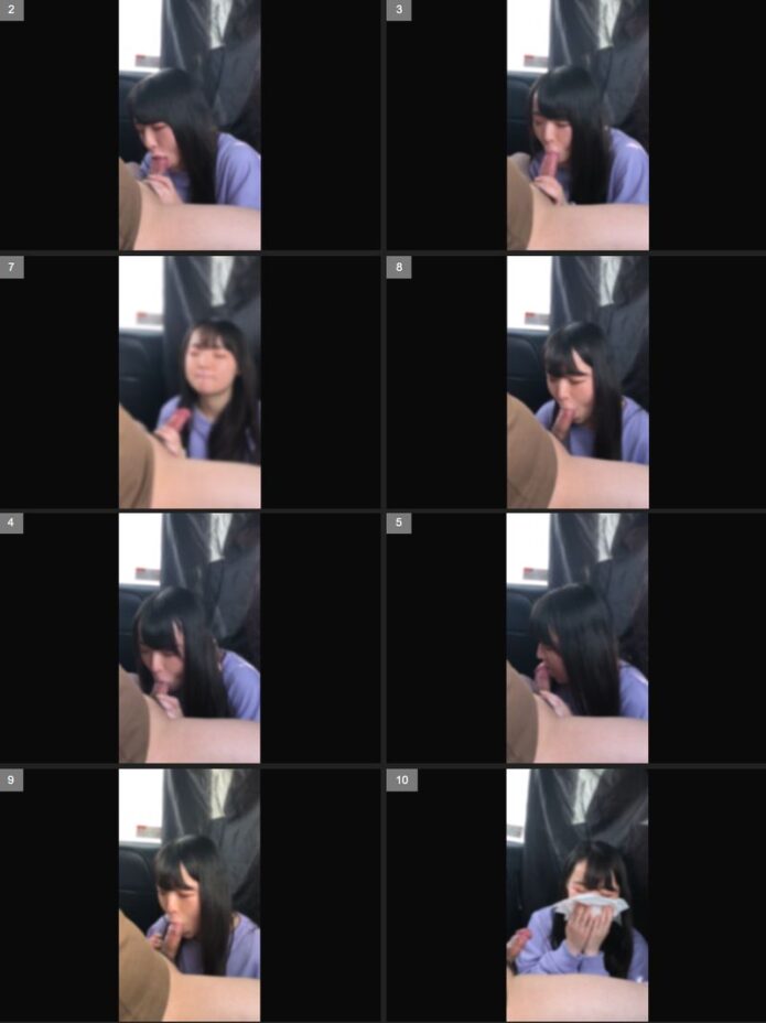 [清楚系黒髪ロング]サバサバ系女子大生の車内フェラ