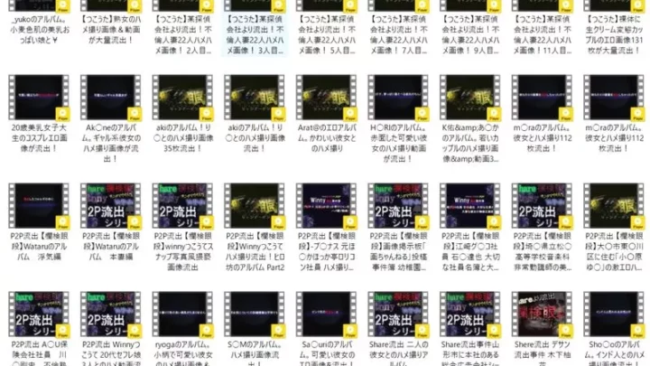 完全コンプリートver.　P2P流出**簿シリーズ　総まとめ　　20時間／200ファイル／20GBオーバー