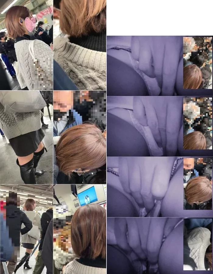 梟の痴漢報告068（冬の最強にタイトミニに生足で乗る女子大生）