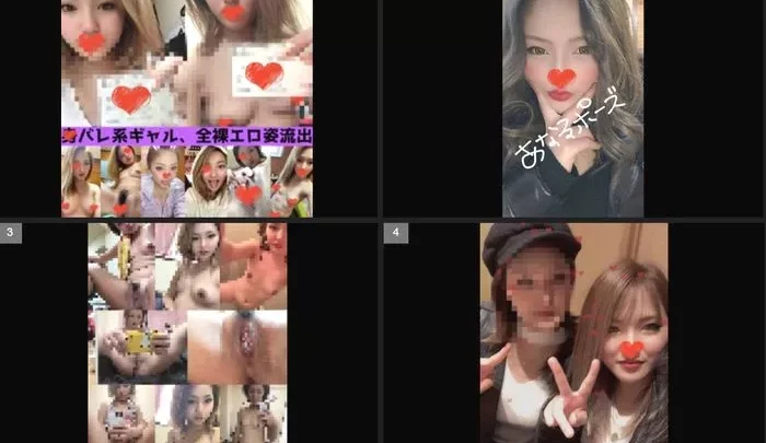 【流出】バレ系ギャル娘。恥ずかしい姿が流れて黒歴史【素人】