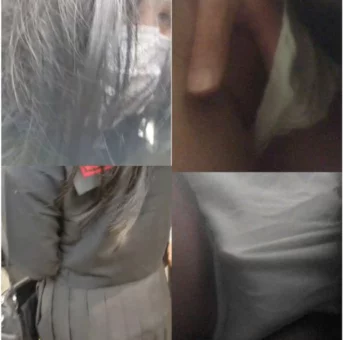 【電車***】【リアル】一切抵抗しない制服、じっくり長時間生マン満喫
