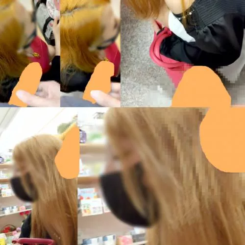 【생오카즈 치한】미인 갸루의 얼굴에 닿을 것 같아ｗ