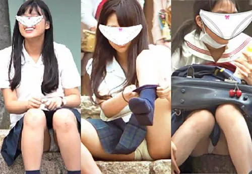 JKs in weißen Panties ★ 3 uniformierte Mädchen! Erste Veröffentlichung