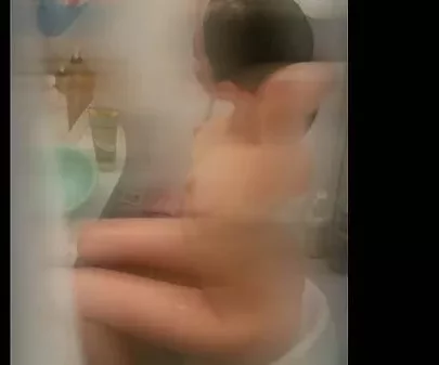 可愛いしいちゃんのお風呂