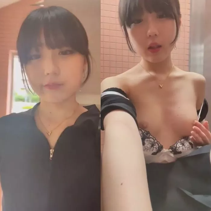 在廁所裡自拍美女