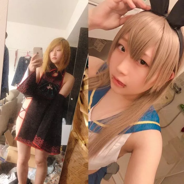 可愛的角色扮演者自拍自慰