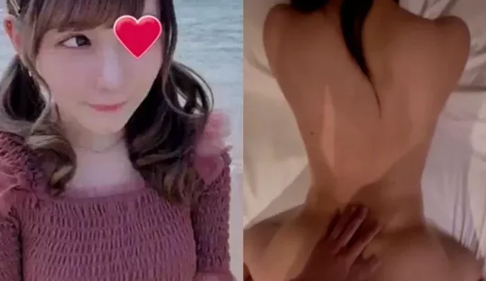 新ガチ素人女性★美形のOLさんをバックの生外！お尻に大量射精まで！