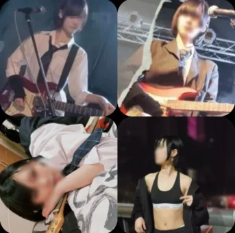 顔出し超美脚のバンド女子【特典付き】