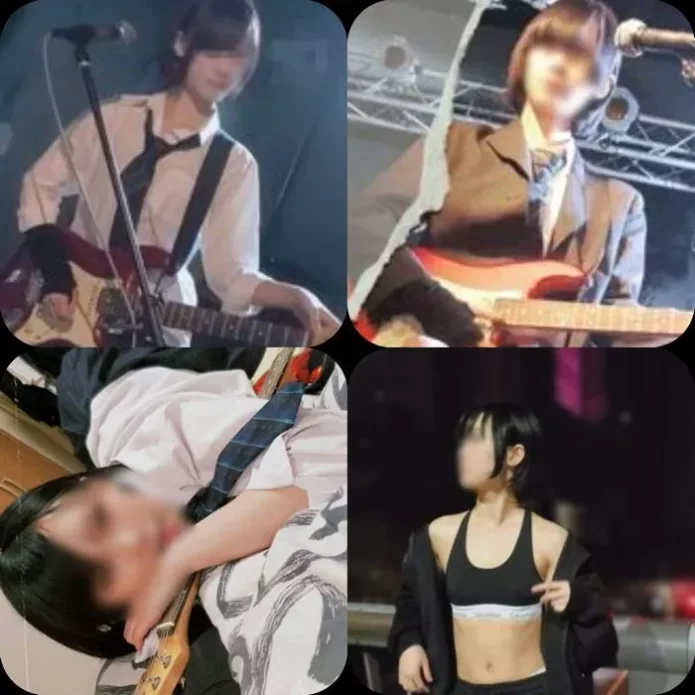 顔出し超美脚のバンド女子【特典付き】