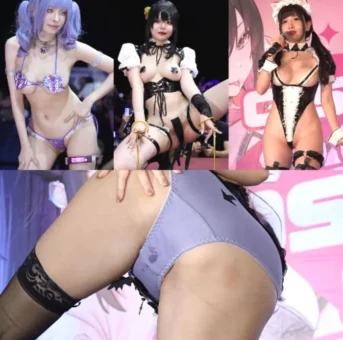 股間食い込み！パン染み！過激露出コスイベント撮影会★zipファイル