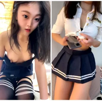 美脚セクシーな子！小警察のレトロ制服が可愛い！お姉さんたちの性感ボディをじっくりチェック