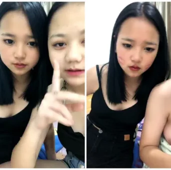 新人・00後令和世代のかわいい妹たち！双子、二人同時配信で全裸披露？ 振動するおもちゃと若々しい肢体が織り成す刺激的視覚体験