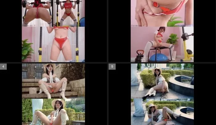 Screenshot 1 from 野外でお漏らしオナニーする可憐なモデル 2カメで潮吹き絶頂