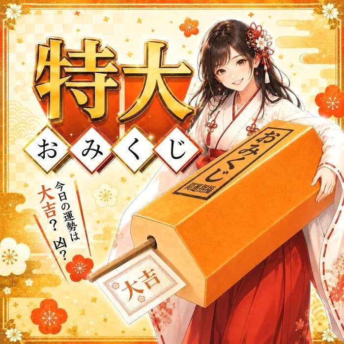 特大おみくじ付き期間限定スペシャル