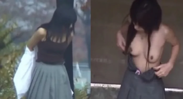 野外で着替える制服女子の貴重な映像 xj_15316187_ppv